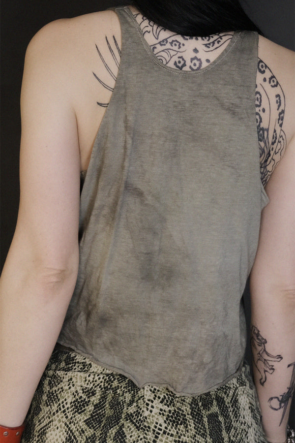 Vintage Hand-Dyed Yin Yang Graphic Tank