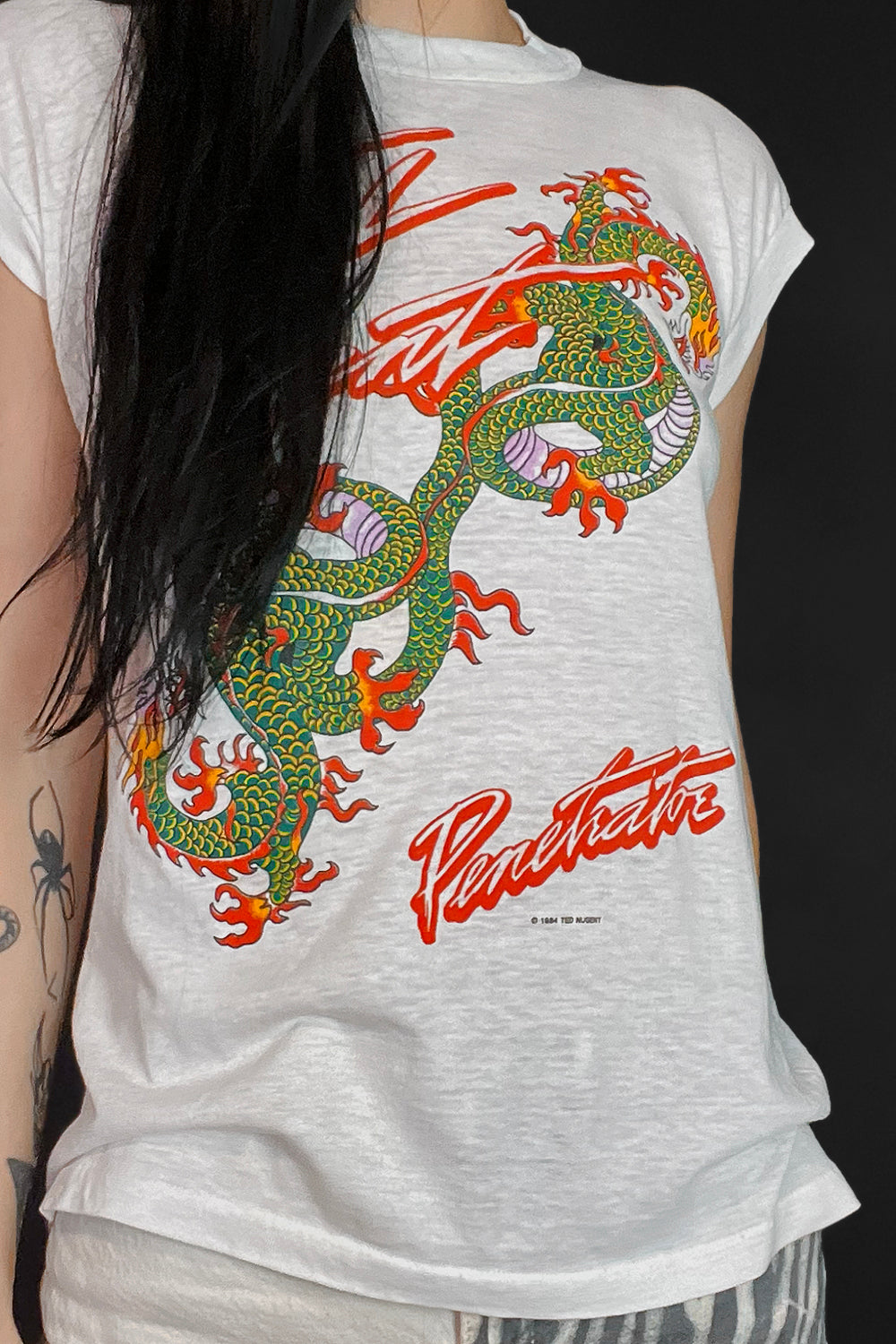 1984 Tissue Thin Double-Sided Dragon Tee