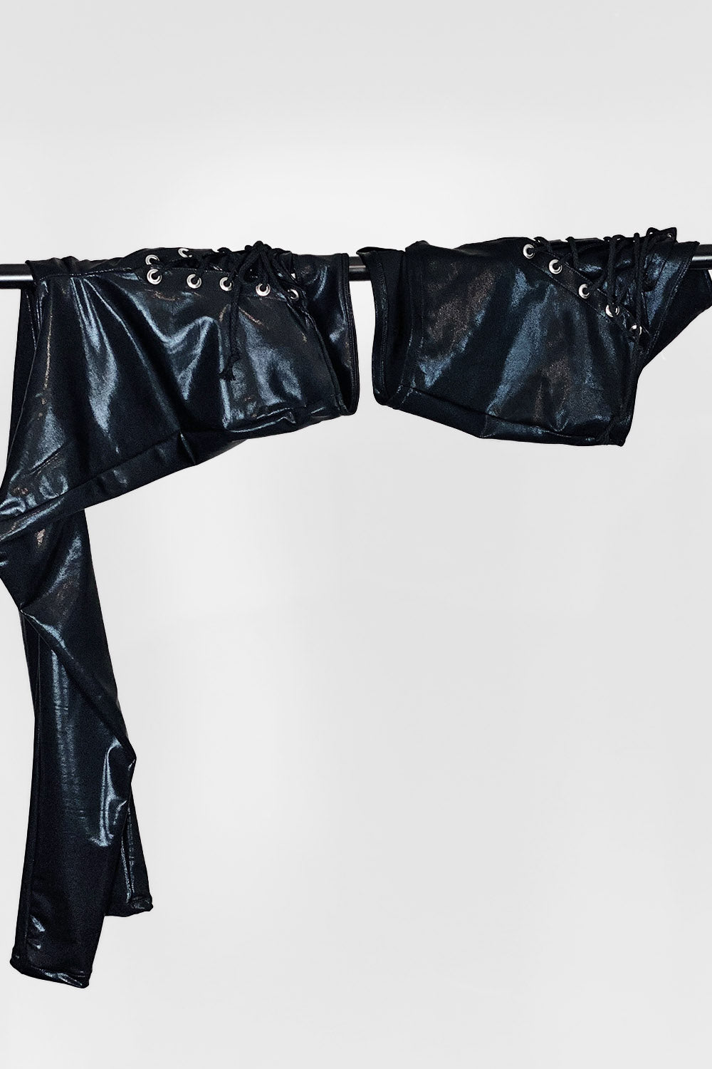 Liquid Onyx Grommet Pants | XS & S In Stock