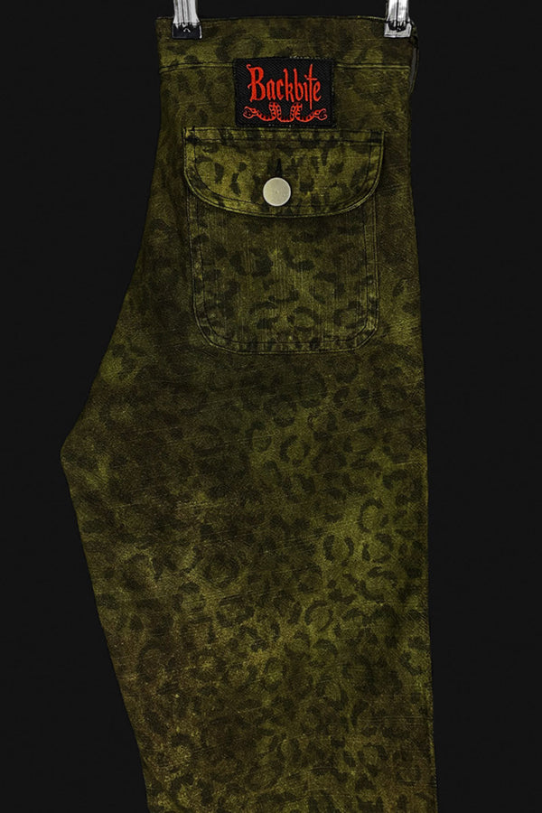 OOAK Army Green Leopard OG-107 Utility Pants | One In Stock