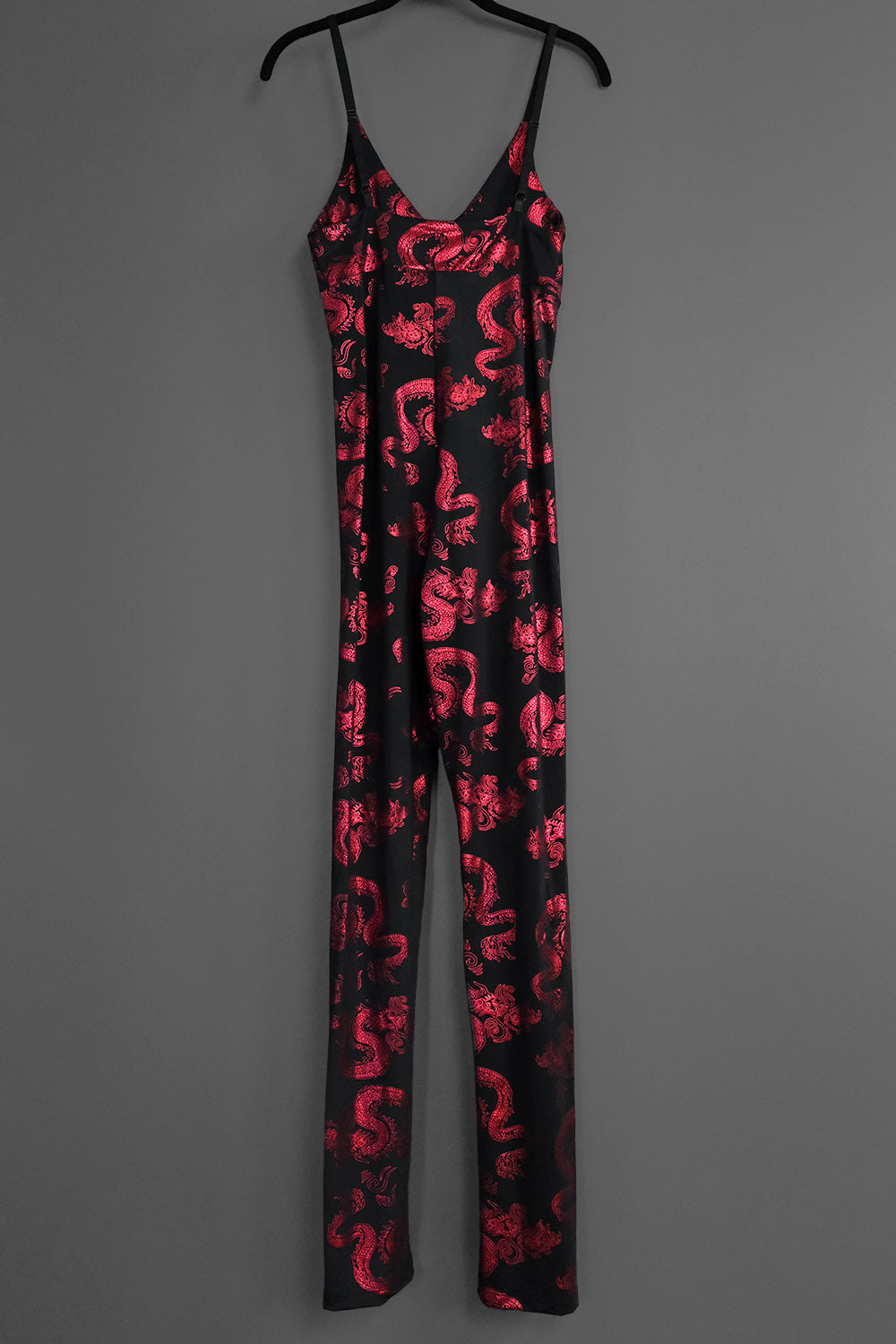Red & Black Dragon Jumpsuit | In Stock