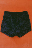 Velvet Grommet Shorts・Howl Black, bottoms, BAD VIBES, BACKBITE