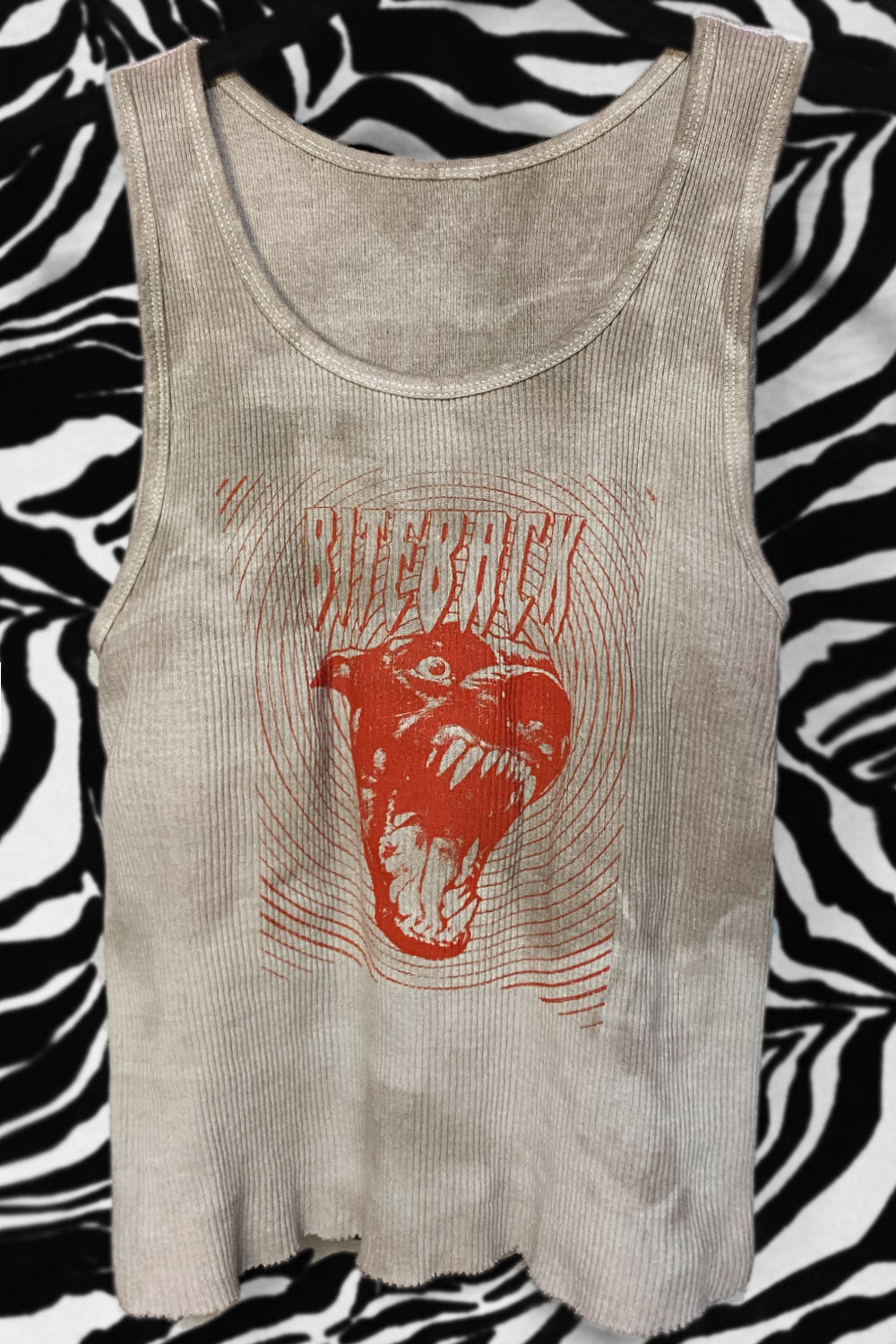 BITEBACK Wanna Be Your Dog Sandstone Tie-Dyed Tank | Small