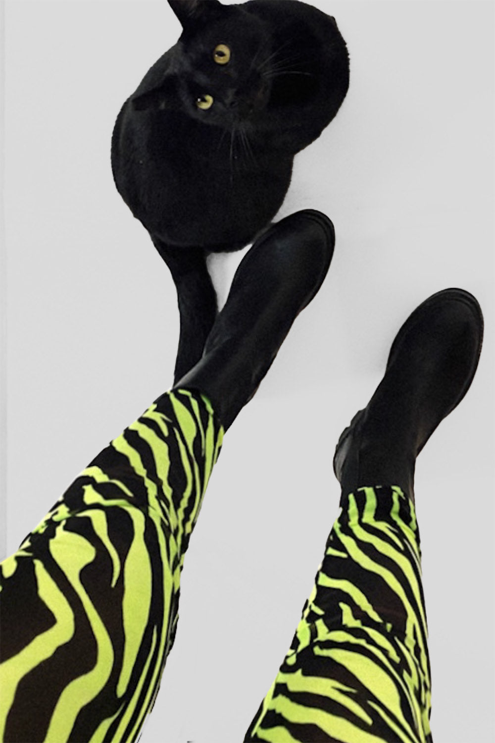 Sheer Acid Zebra Mesh Jumpsuit | In Stock