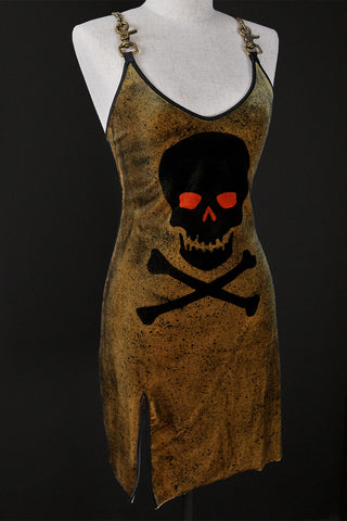 Dragon Yin Yang on Bronze Hand-Dyed Vintage Tank | In Stock