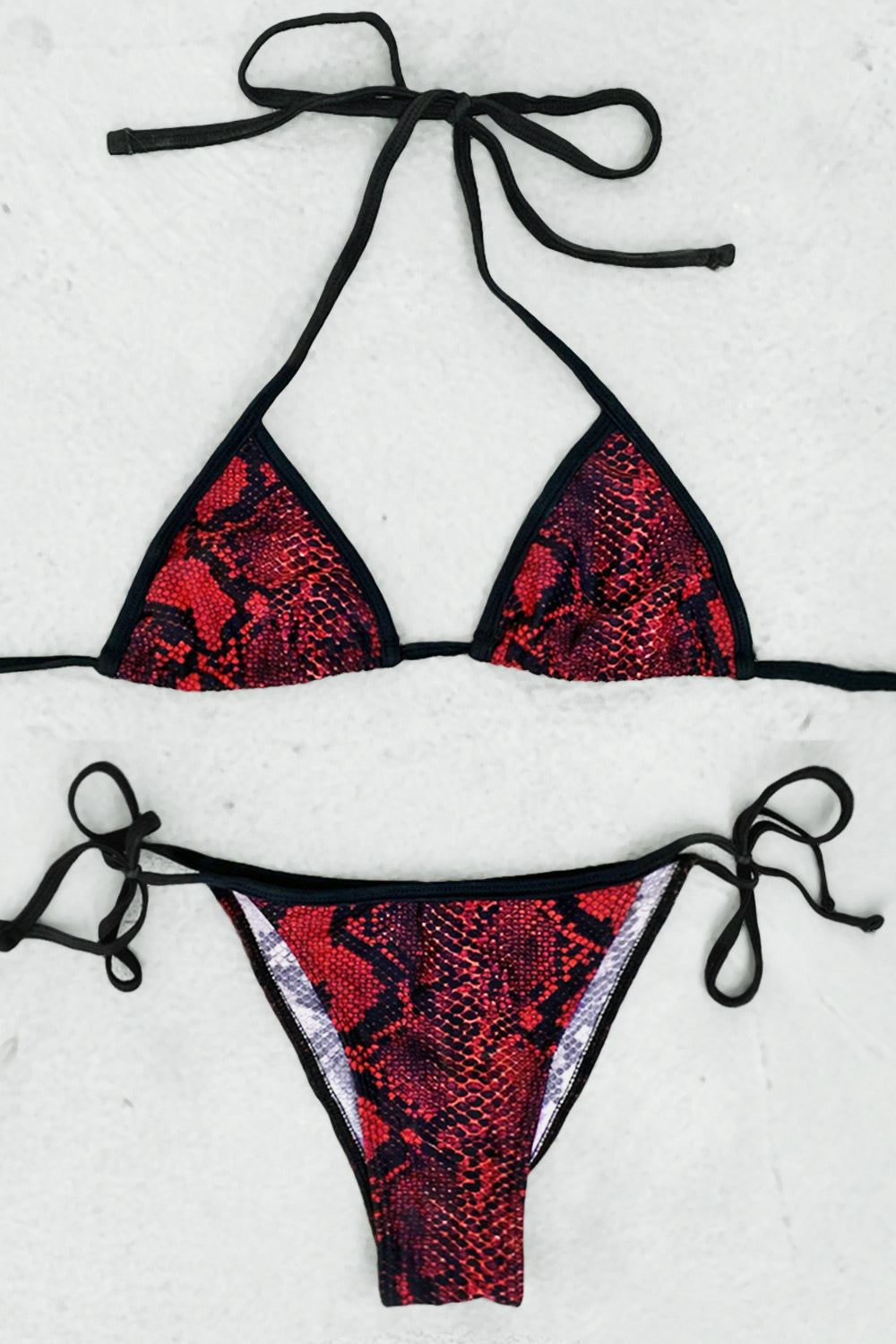 Red Cobra String Bikini | In Stock